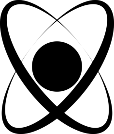 Atom Shape Stencil Svg Vector, Free Vectors File